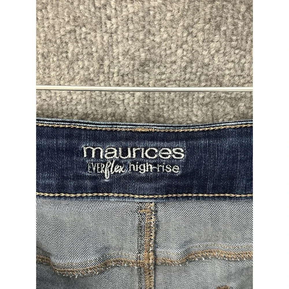 Maurices Everflex High Rise Skinny Jeans Womens Size 20W Blue Stretch 5 Pocket - Picture 3 of 10
